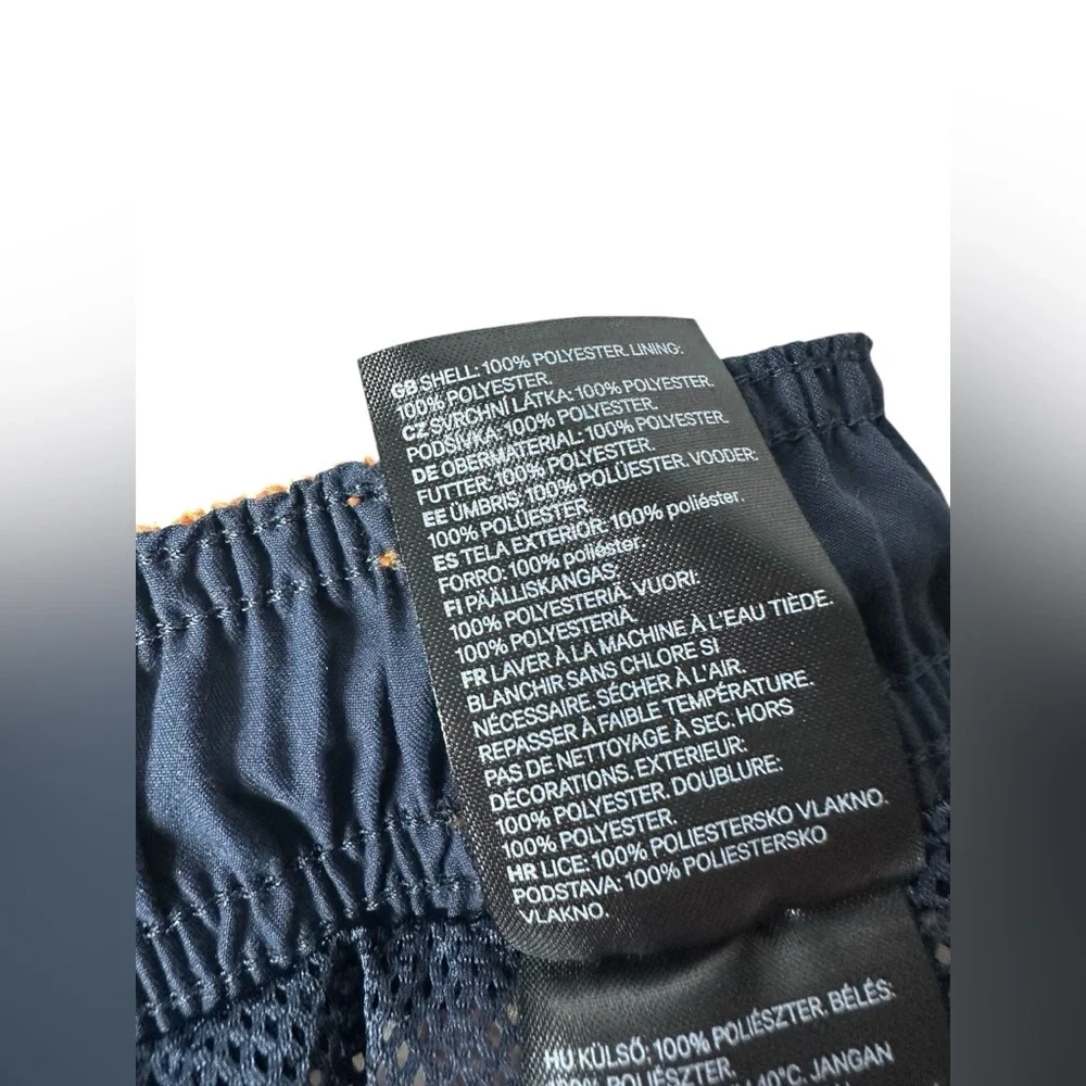 H&M‎ Geometric Print Swim Shorts Orange White Size M